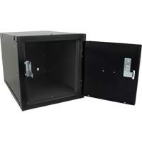 Casier cubique empilable, 12" x 18" x 12", Acier, Noir, D&eacute;mont&eacute; PB Rental Co. Ltd.