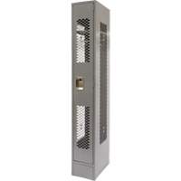 Vented Lockers, 12" x 18" x 78", Steel, Grey, Knocked Down, Perforated PB Rental Co. Ltd.