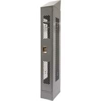 Vented Lockers, 12" x 18" x 88", Steel, Grey, Knocked Down, Perforated PB Rental Co. Ltd.