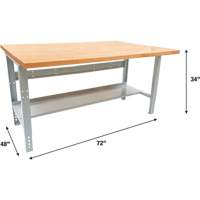 &eacute;tabli modulaire industriel, Cap 1000 lb, 72" la x 48" p PB Rental Co. Ltd.