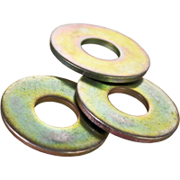 Rondelle plate USS, Zinc jaune, 3/8" PB Rental Co. Ltd.
