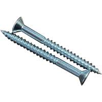 Flat SOC Wood Screws, #10 x 2" L, Zinc Plated PB Rental Co. Ltd.