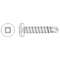 Self Drill Pan Head Screws, #8 x 1-1/2" L, Zinc Plated PB Rental Co. Ltd.