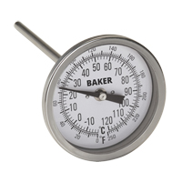 Thermom&egrave;tres bilames, Contact, Analogique, 0-250°F (-20-120°C) PB Rental Co. Ltd.