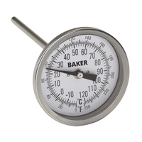 Thermom&egrave;tres bilames, Contact, Analogique, 0-250°F (-20-120°C) PB Rental Co. Ltd.