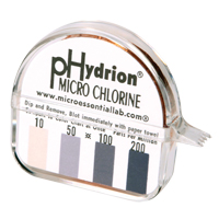 Papier r&eacute;actif Hydrion Chlorine Phydrion CM-240 PB Rental Co. Ltd.