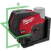 Laser vert &agrave; lignes crois&eacute;es et points d'aplomb M12 sans fil (outil seulement) PB Rental Co. Ltd.