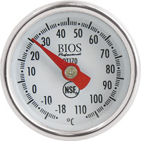 1" Dial Thermometer Celsius Only with Calibration Sleeve, Contact, Analogue, 0.4-230°F (-18-110°C) PB Rental Co. Ltd.