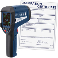 Professional Infrared Thermometer with Integrated Type K Thermocouple & Calibration Certificate, -58 - 3362°F (-50 - 1850°C), 55:1, Adjustable Emmissivity PB Rental Co. Ltd.
