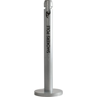 Smokers' Pole Cigarette Receptacle, Free-Standing, Aluminum, 41" Height PB Rental Co. Ltd.