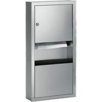 Combinaisons distributeurs d'essuie-mains & poubelle, Manuel, 14" la x 4" p x 28" h PB Rental Co. Ltd.
