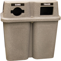 Recycling Containers Bullseye, Curbside, Plastic, 2 x 22 US gal. PB Rental Co. Ltd.