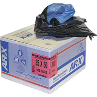 Premium Liners, 2X Strong, 26" W x 36" L, Black, 64.35 L (17 Gal.) Capacity PB Rental Co. Ltd.