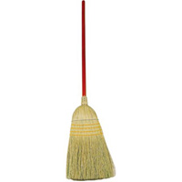 Natural Corn Broom, 3-String, Wood Handle PB Rental Co. Ltd.