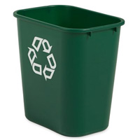 Corbeille moyenne pour le recyclage, De bureau, Plastique, 28 pintes US PB Rental Co. Ltd.