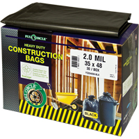 Contractor Liners, Strong, 30" W x 48" L, 2 mils, Black, 121.13 L (32 Gal.) Capacity PB Rental Co. Ltd.