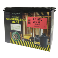Contractor Liners, Strong, 30" W x 48" L, 4 mils, Black, 124.91 L (33 Gal.) Capacity PB Rental Co. Ltd.