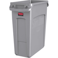 Contenants Slim Jim avec canaux de ventilation, De bureau, Poly&eacute;thyl&egrave;ne, 16 gal. US PB Rental Co. Ltd.