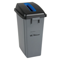Bac &agrave; d&eacute;chets et de recyclage avec couvercle de classification, Plastique, 16 gal. US PB Rental Co. Ltd.