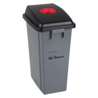 Bac &agrave; d&eacute;chets et de recyclage avec couvercle de classification, Plastique, 16 gal. US PB Rental Co. Ltd.