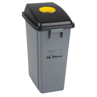 Bac &agrave; d&eacute;chets et de recyclage avec couvercle de classification, Plastique, 16 gal. US PB Rental Co. Ltd.