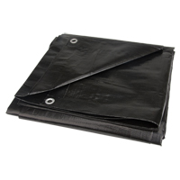 Tarp, Light Industrial Duty, Black, 6' x 8' x 8 mils PB Rental Co. Ltd.