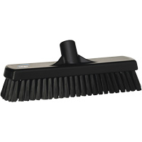 Deck & Wall Scrub Broom, Stiff Bristles, 12", Polyester, Black PB Rental Co. Ltd.