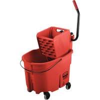 WaveBrake&reg; Mop Bucket & Wringer Combo Pack, Side Press, 8.75 US Gal.(35 Quart), Red PB Rental Co. Ltd.