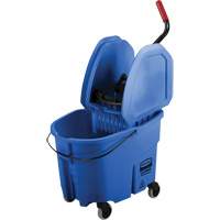 WaveBrake&reg; Mop Bucket & Wringer Combo Pack, Down Press, 8.75 US Gal.(35 Quart), Blue PB Rental Co. Ltd.