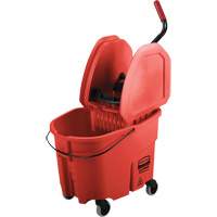 WaveBrake&reg; Mop Bucket & Wringer Combo Pack, Down Press, 8.75 US Gal.(35 Quart), Red PB Rental Co. Ltd.