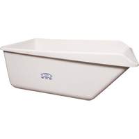 Bac de rangement avec rebord inclin&eacute;, Plastique, Blanc PB Rental Co. Ltd.