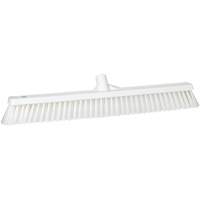 Combo Bristle Push Broom, Coarse/Fine Bristles, 24", Polyester, White PB Rental Co. Ltd.