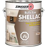 Scellant &agrave; la gomme-laque Zinsser Bulls Eye, Ambr&eacute;e, 3,7 L PB Rental Co. Ltd.
