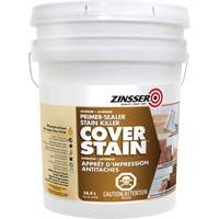 Scellant d'appr&ecirc;t &agrave; base d'huile Cover Stain, 18,9 L, Seau, Blanc PB Rental Co. Ltd.