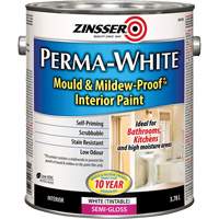Perma-White&reg; Mold & Mildew-Proof Interior Paint, 3.78 L, Gallon, White PB Rental Co. Ltd.