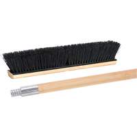 Push Broom with Metal-Threaded Handle, 24", Medium, Tampico Bristles PB Rental Co. Ltd.