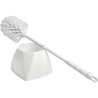 Brosse &agrave; cuvettes avec coupelle, 15-1/2" l, Soies Polypropyl&egrave;ne, Blanc PB Rental Co. Ltd.