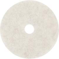 Natural Blend Pad, 17", Burnishing, White PB Rental Co. Ltd.