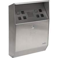 Smoking Receptacle, Wall-Mount, Stainless Steel, 1.6 Litres Capacity, 13-4/5" Height PB Rental Co. Ltd.