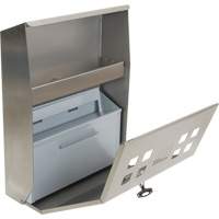 Smoking Receptacle, Wall-Mount, Stainless Steel, 1.6 Litres Capacity, 13-4/5" Height PB Rental Co. Ltd.