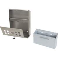 Smoking Receptacle, Wall-Mount, Stainless Steel, 1.6 Litres Capacity, 13-4/5" Height PB Rental Co. Ltd.