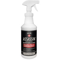 Nettoyant d&eacute;sinfectant pr&ecirc;t &agrave; l'emploi Janitori Assassin, 1 L, Bouteille &agrave; g&acirc;chette PB Rental Co. Ltd.