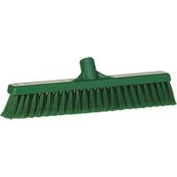 Fine Particle Push Broom, Fine/Split Bristles, 16-1/4", Polypropylene, Green PB Rental Co. Ltd.