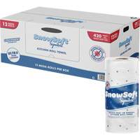 Rouleau dessuie-tout de cuisine Signature de Snow Soft, 2 Pli, 420 Feuilles/rouleau, 4,5" la, 11" lo PB Rental Co. Ltd.