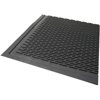 Outdoor Mat, Rubber, Scraper Type, Solid Pattern, 3' x 5', Black PB Rental Co. Ltd.