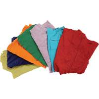 Recycled Material Wiping Rags, Cotton, Mix Colours, 25 lbs. PB Rental Co. Ltd.