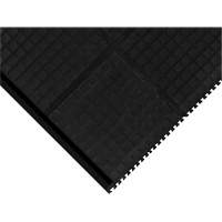 Hog Heaven&reg; Modular Tile 18"  - Corner, Corrugated, 3-1/3' x 3-1/3' x 3/4", Black, Nitrile PB Rental Co. Ltd.