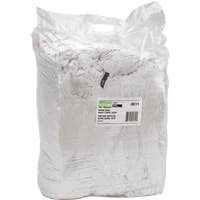Chiffons fabriqu&eacute;s &agrave; partir de mat&eacute;riaux recycl&eacute;s, Coton, Blanc, 25 lb PB Rental Co. Ltd.