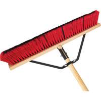 Push Broom with Braced Handle, 24", Medium, PVC Bristles PB Rental Co. Ltd.