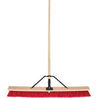 Push Broom with Braced Handle, 36", Medium, PVC Bristles PB Rental Co. Ltd.